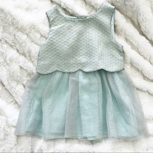 Pale Blue & Gold Dress